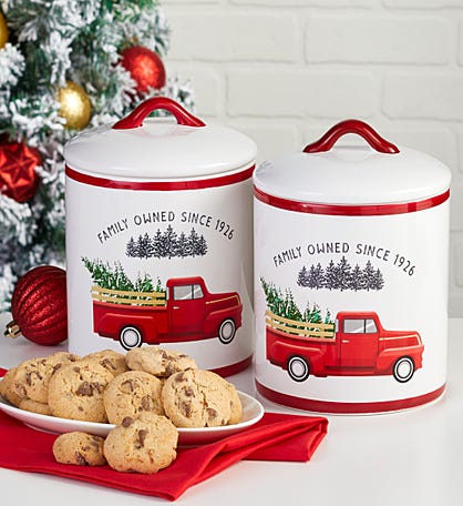 Winter Wishes Cookie Jar 2 Pack